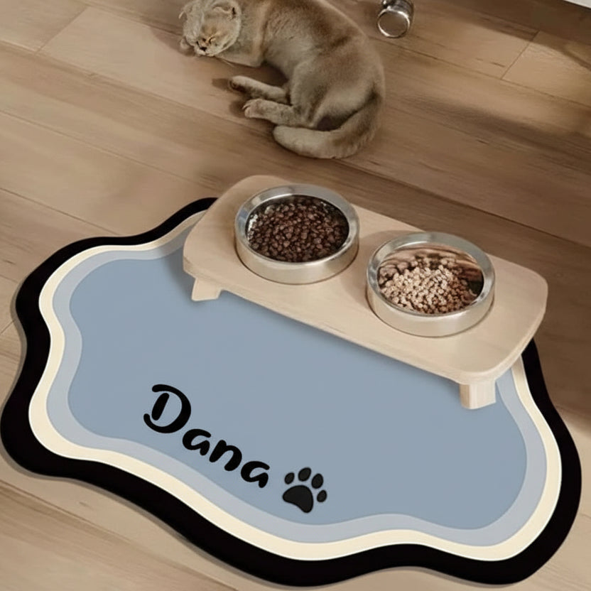 Non-Slip Personalized Pet Feeding Mat