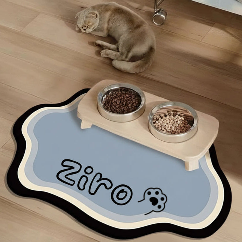 Non-Slip Personalized Pet Feeding Mat