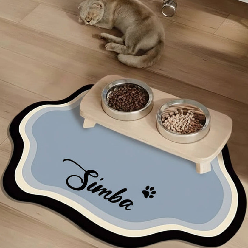 Non-Slip Personalized Pet Feeding Mat