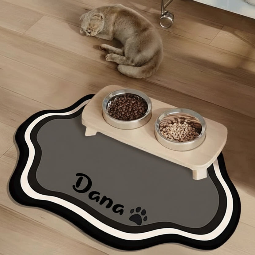 Non-Slip Personalized Pet Feeding Mat