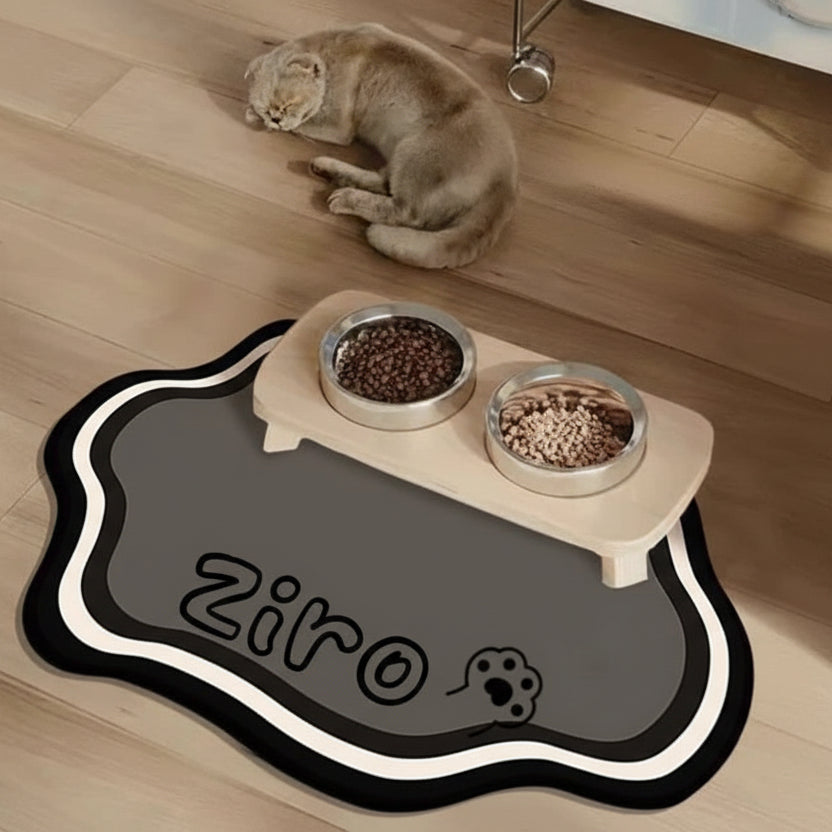 Non-Slip Personalized Pet Feeding Mat