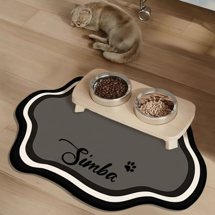 Non-Slip Personalized Pet Feeding Mat