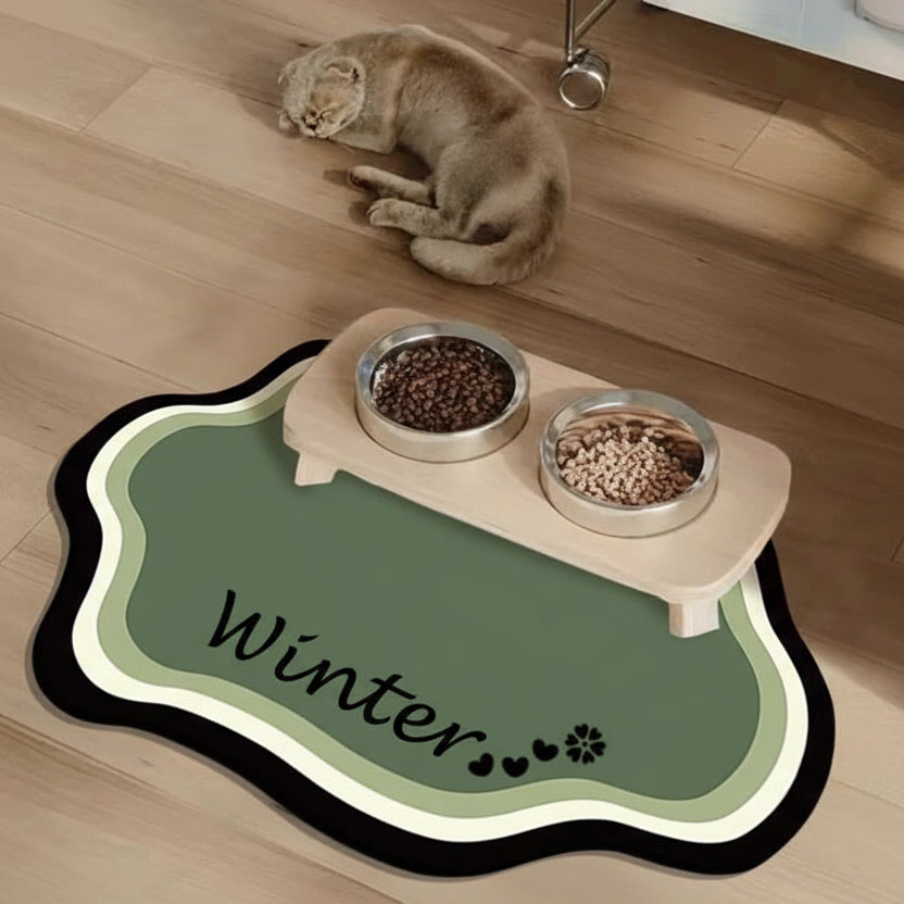 Non-Slip Personalized Pet Feeding Mat