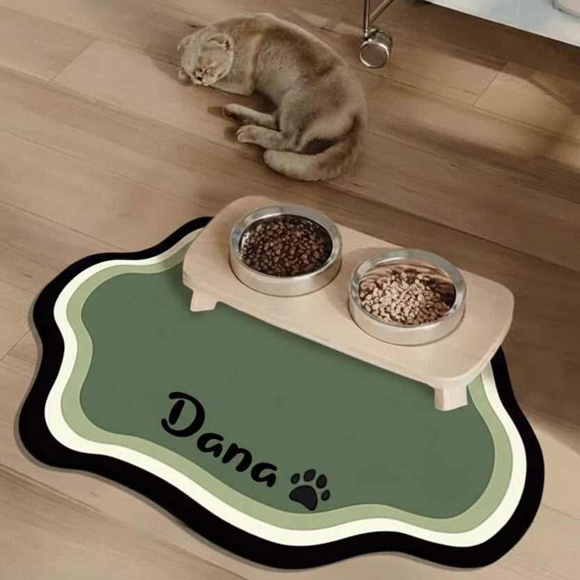 Non-Slip Personalized Pet Feeding Mat