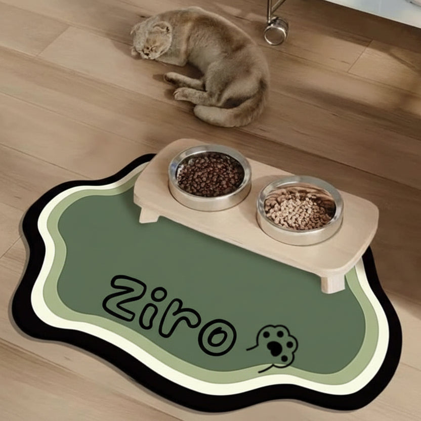 Non-Slip Personalized Pet Feeding Mat