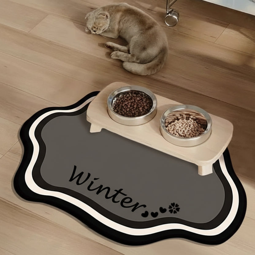 Non-Slip Personalized Pet Feeding Mat