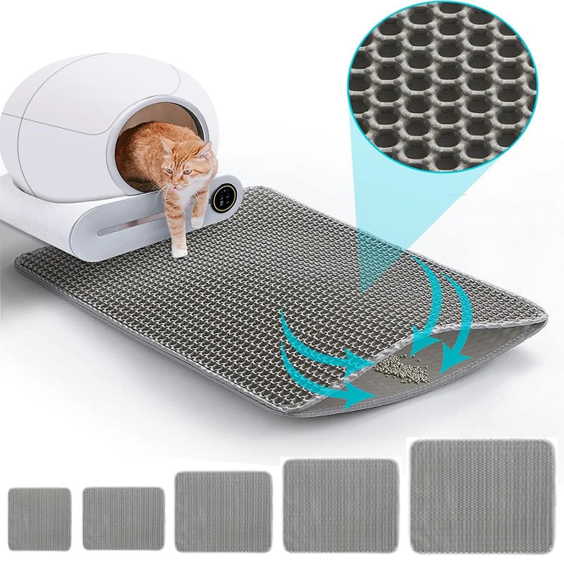 Non-Slip Waterproof Double Layer Cat Litter Trapping Mat