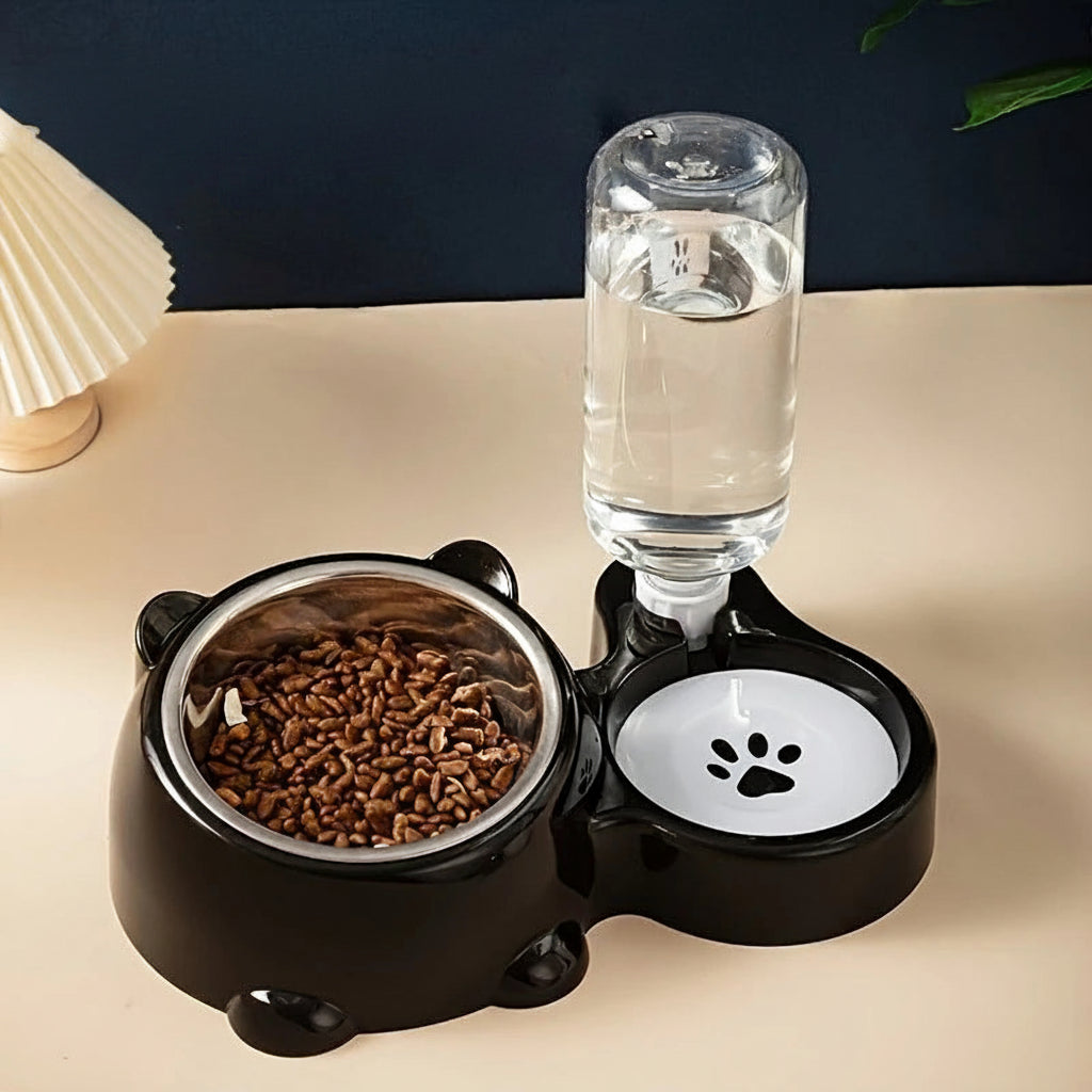Non-electric Automatic Pet Feeder and Water Dispenser