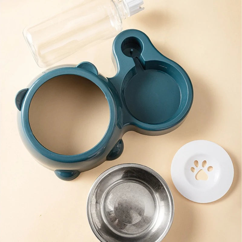 Non-electric Automatic Pet Feeder and Water Dispenser