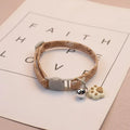 Pawprint Charm Adjustable Cat & Puppy Collar with Bell