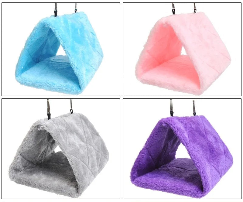 Plush Hanging Bird Tent Cozy Winter Nest