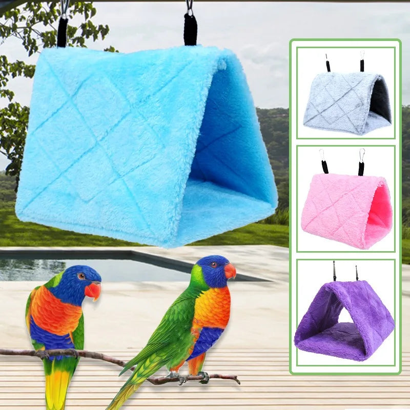 Plush Hanging Bird Tent Cozy Winter Nest