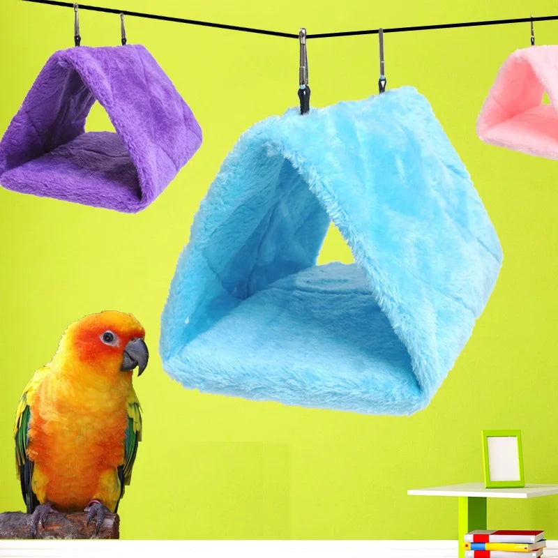 Plush Hanging Bird Tent Cozy Winter Nest