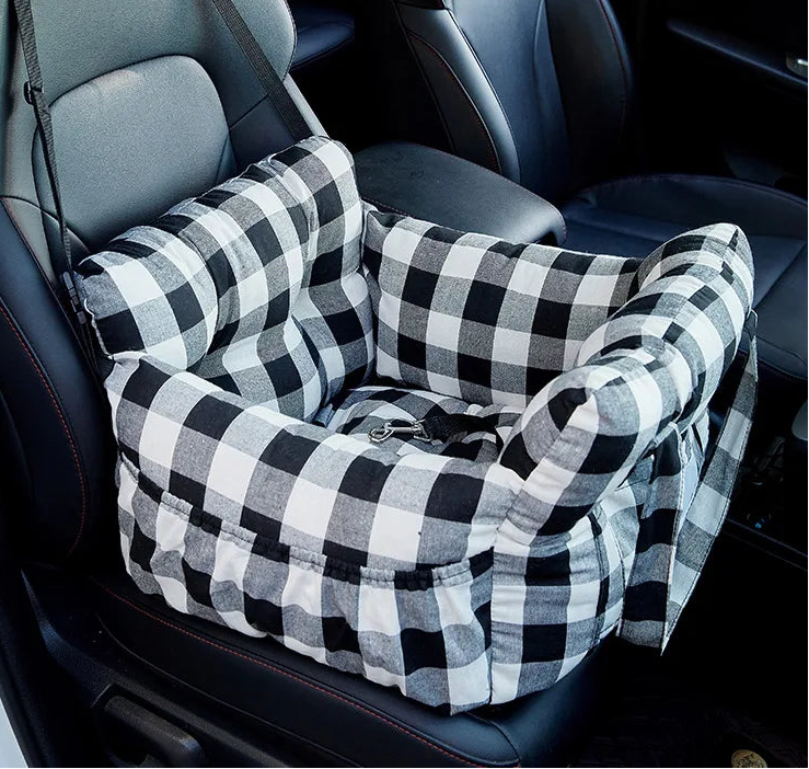Portable Anti-Slip Dog Car Seat Bed with Safety Belt