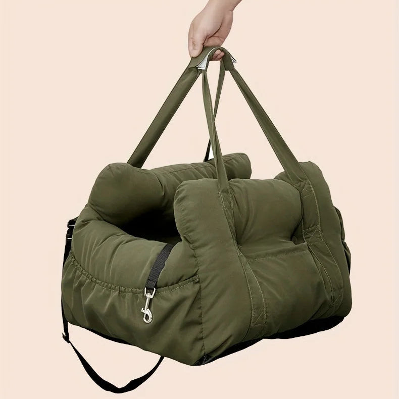 Portable Anti-Slip Dog Car Seat Bed with Safety Belt