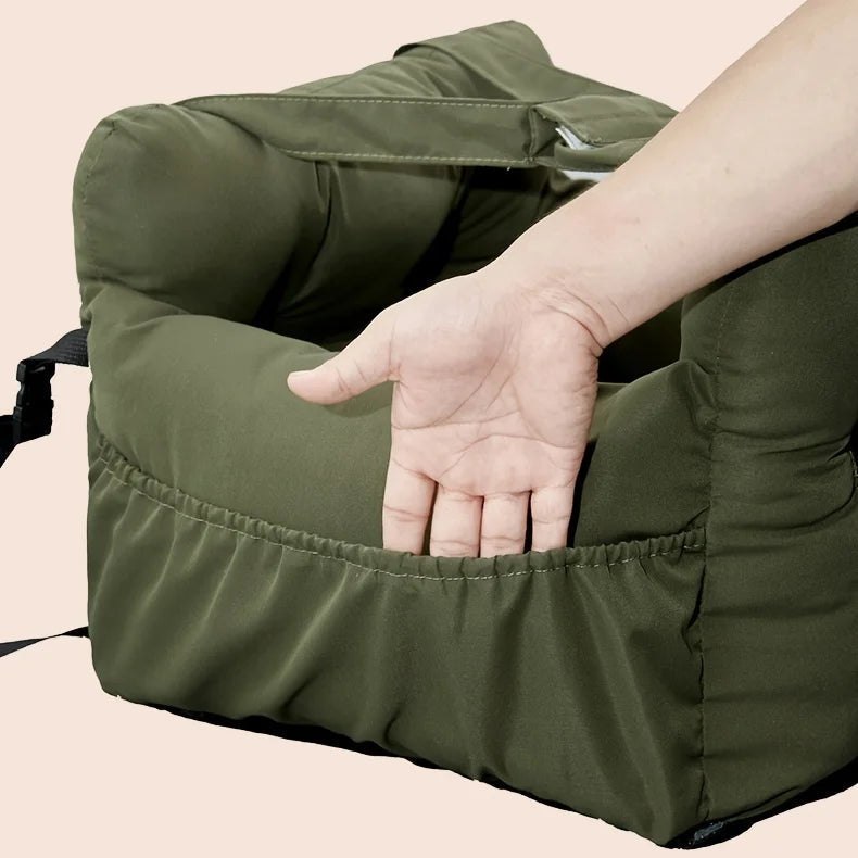 Portable Anti-Slip Dog Car Seat Bed with Safety Belt