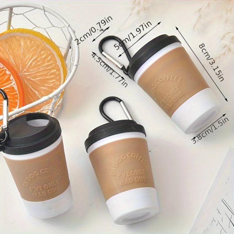 Portable Coffee Cup Shaped Dog Waste Bag Dispenser