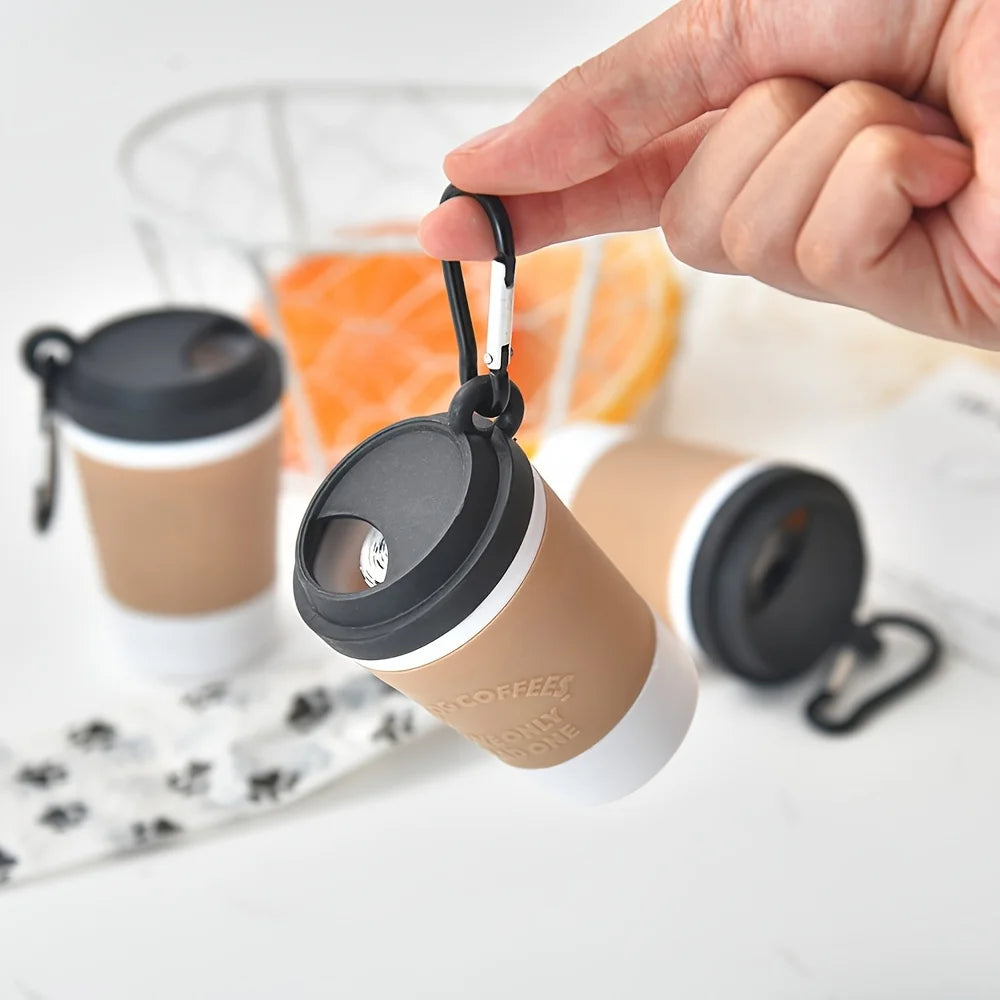 Portable Coffee Cup Shaped Dog Waste Bag Dispenser