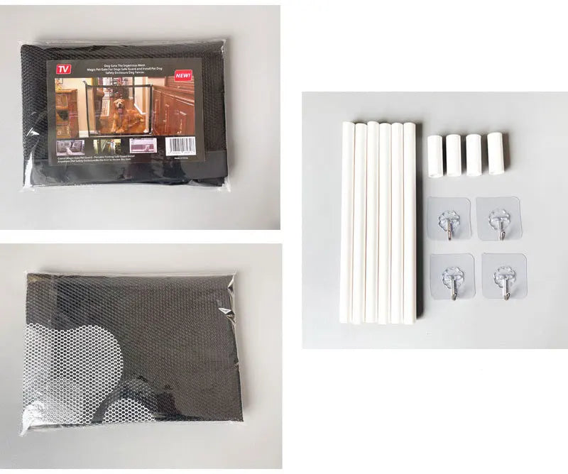 Portable Mesh Pet Safety Barrier Gate