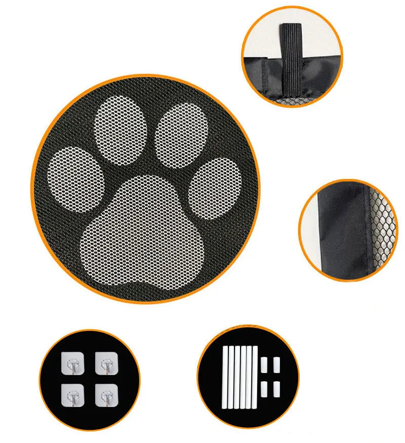 Portable Mesh Pet Safety Barrier Gate