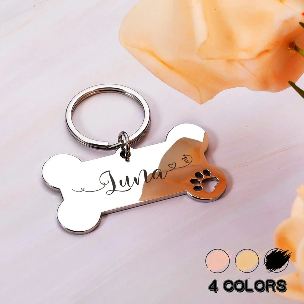 Premium Personalized Dog Bone ID Tag