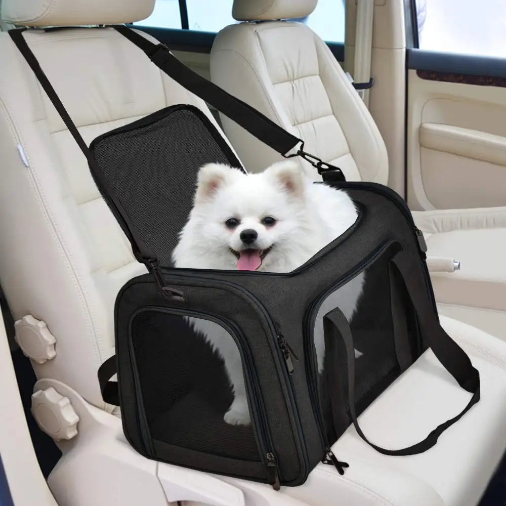 Premium Soft-Sided Pet Travel Carrier Bag