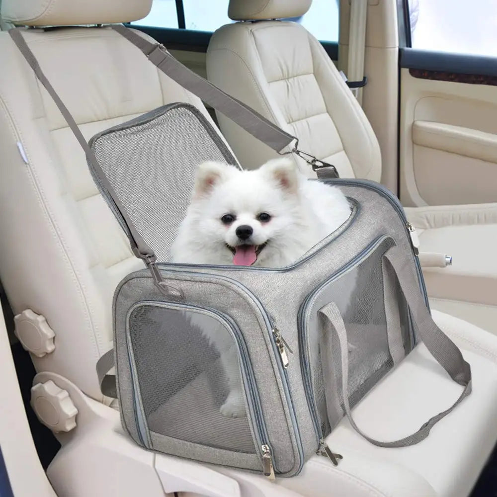 Premium Soft-Sided Pet Travel Carrier Bag