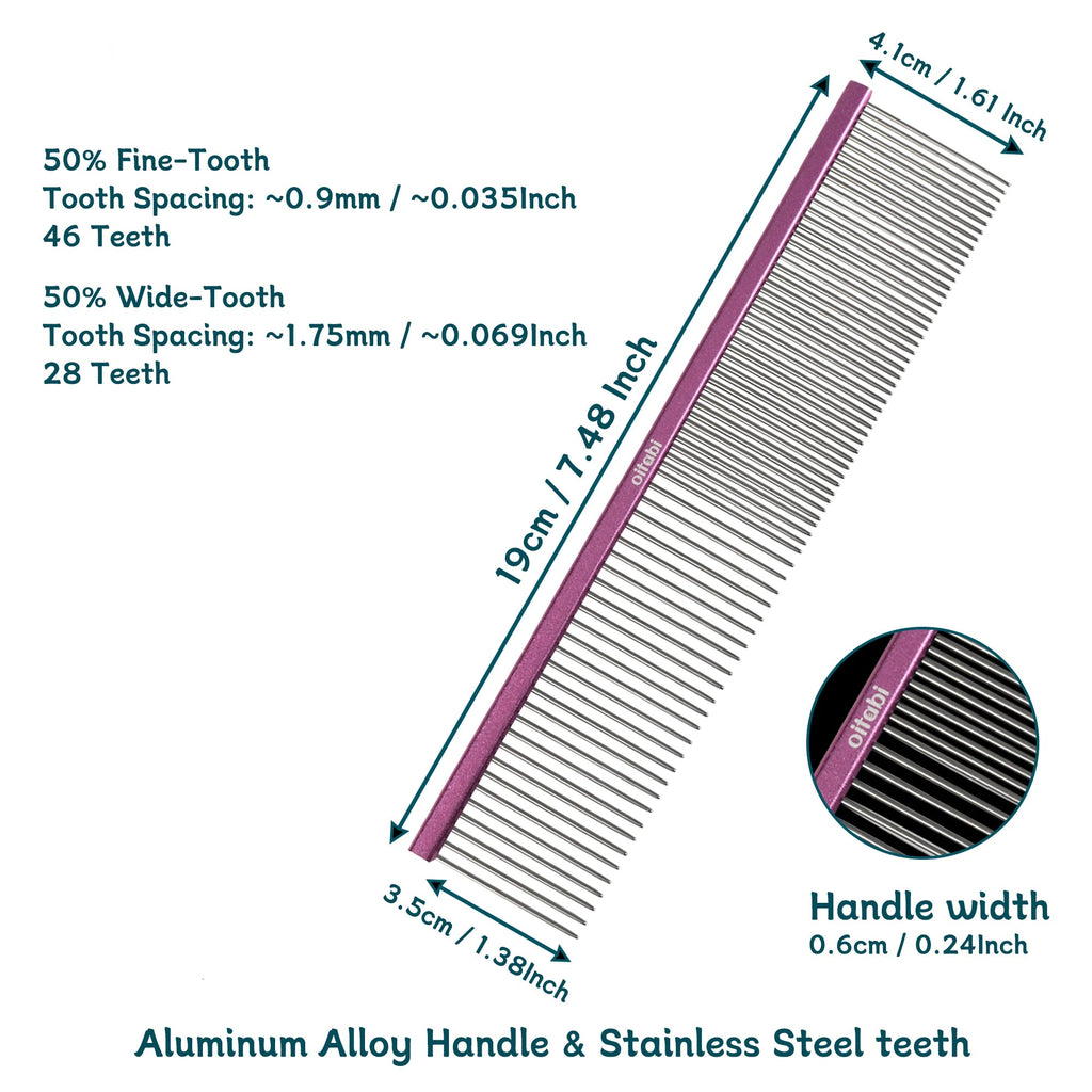 Professional Dual-Tooth Pet Grooming Comb
