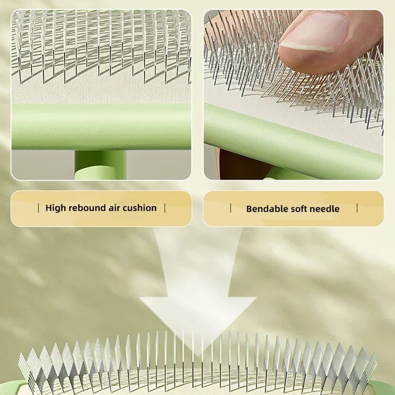 Professional Pet Grooming Metal Teeth Brush for Fluffy Volume