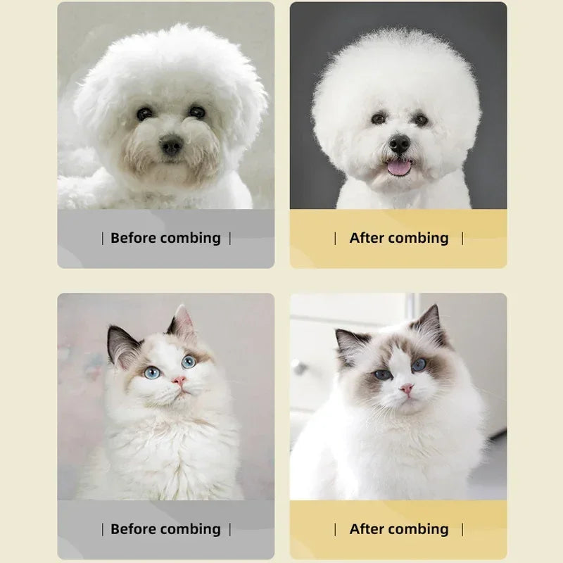 Professional Pet Grooming Metal Teeth Brush for Fluffy Volume