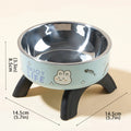 Raised Anti-Slip Removable Stainless Steel Cat & Dog Feeding Bowl