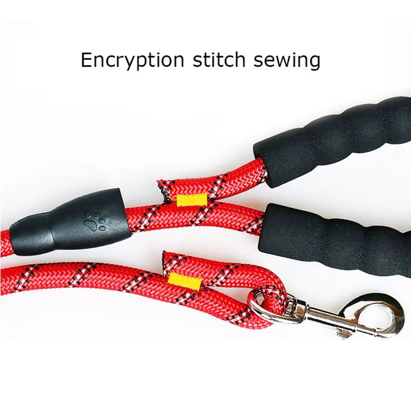 Reflective Pet Leash with Comfortable Padded Handle