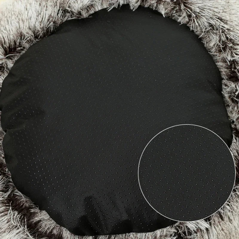 Plush Round Cushioned Pet Bed House Basket