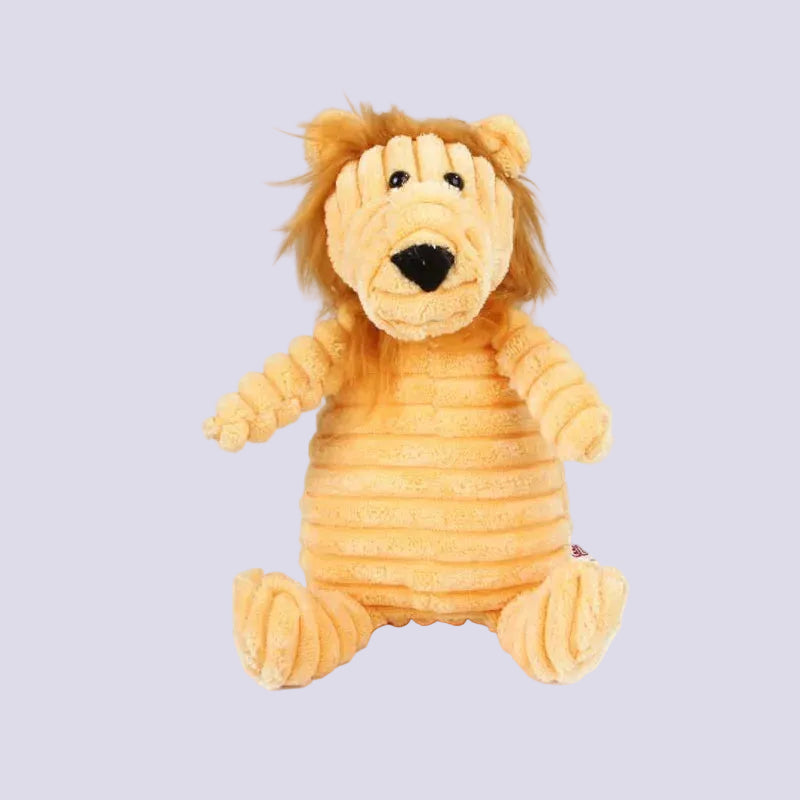 Corduroy Plush Squeaky Animal Dog Toy
