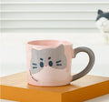 Cute Cartoon Cat Ceramic Coffee Mug