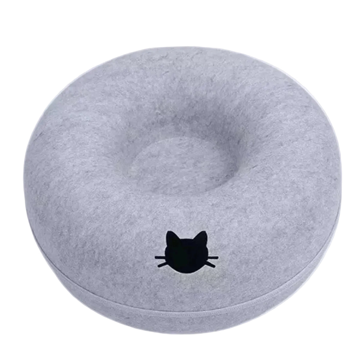 Felt Donut Tunnel Cat Bed with Breather Hole