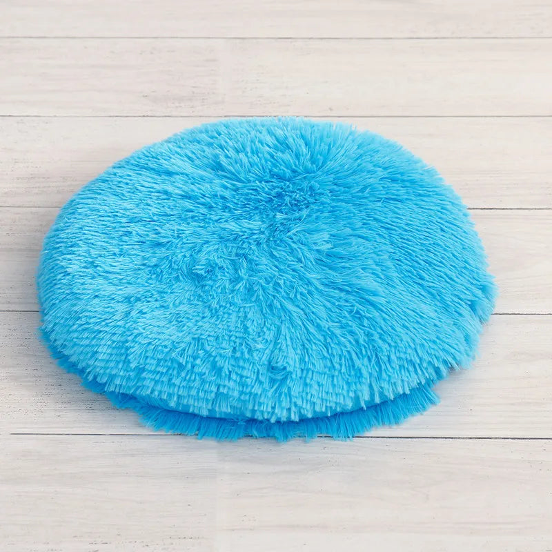 Plush Round Furry Mat Pet Bed Cushion