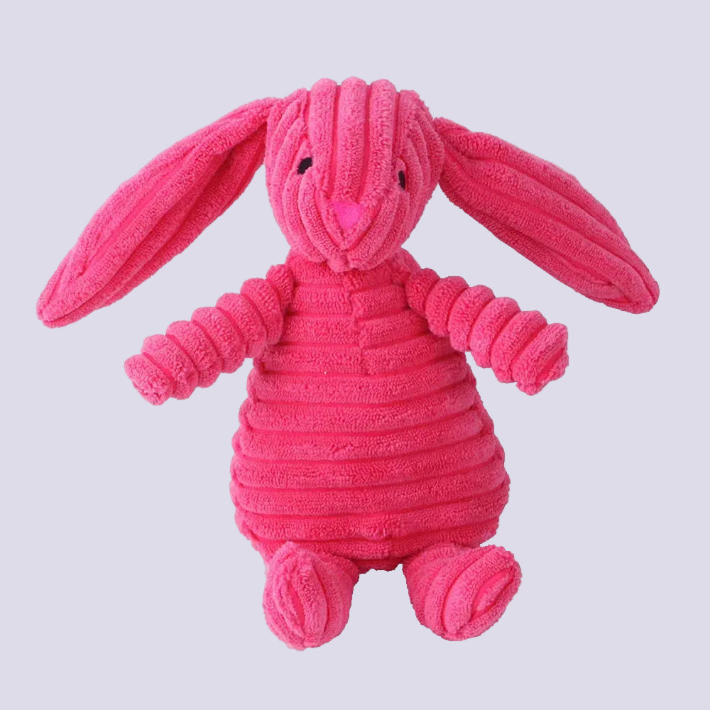Corduroy Plush Squeaky Animal Dog Toy
