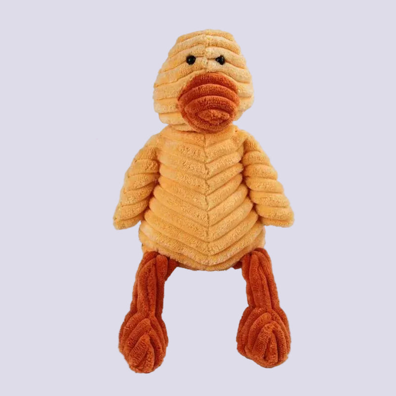 Corduroy Plush Squeaky Animal Dog Toy