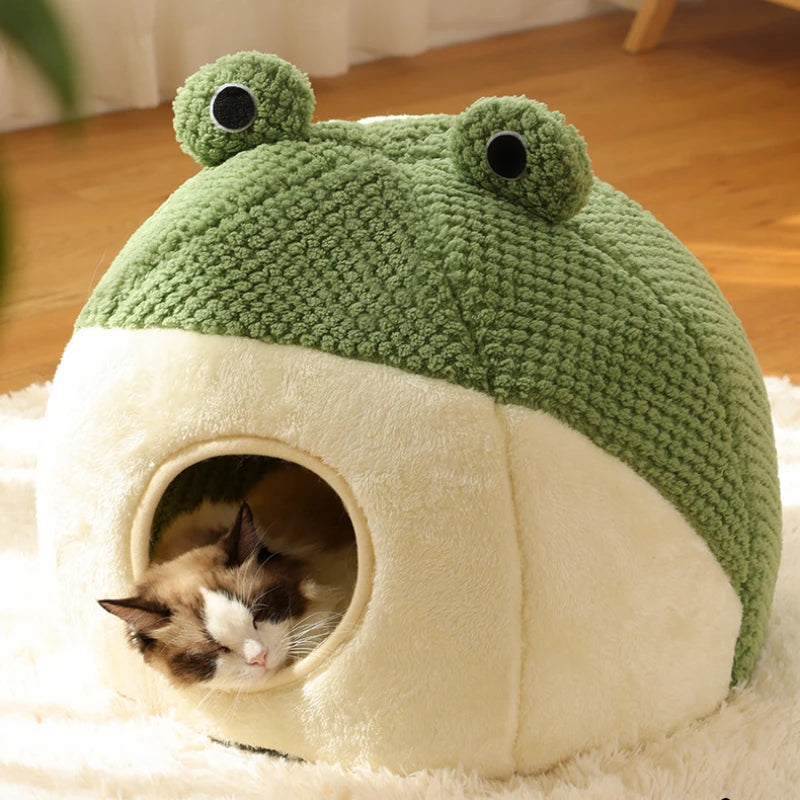 Frog-eyed Comfortable Pet Bed Nest Villa House