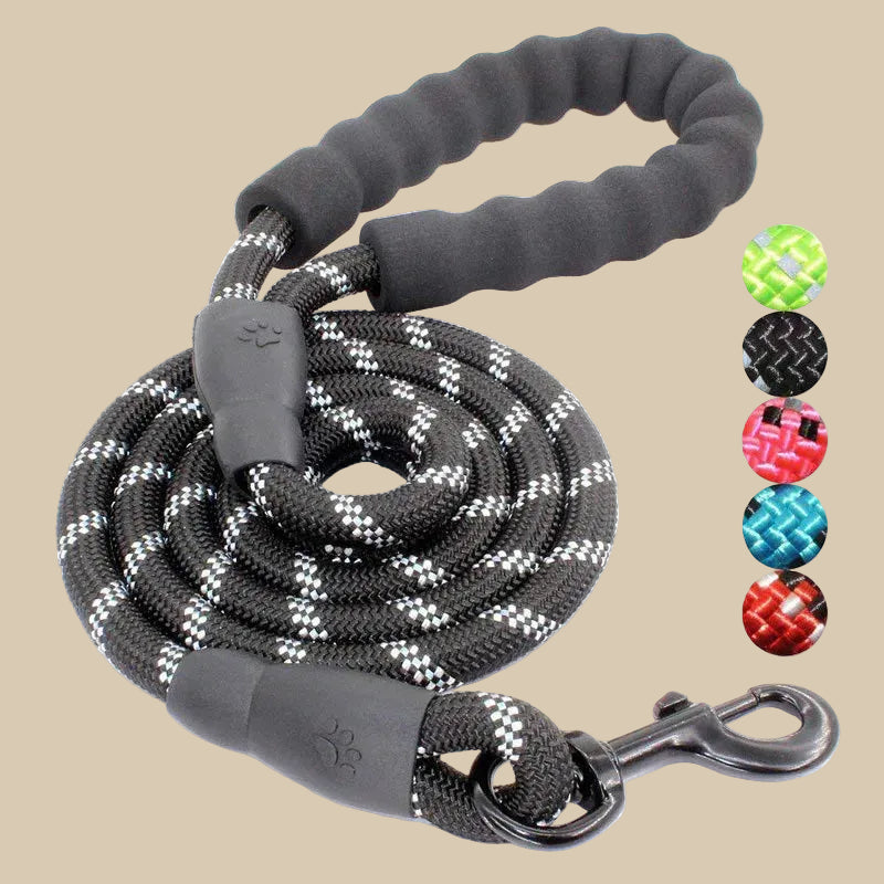 Reflective Pet Leash with Comfortable Padded Handle