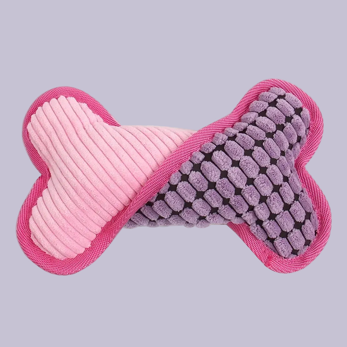 Pawsitory Plush Squeaky Bones Stuffed Dog Toy