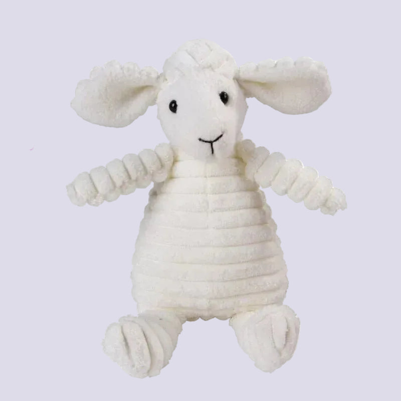 Corduroy Plush Squeaky Animal Dog Toy