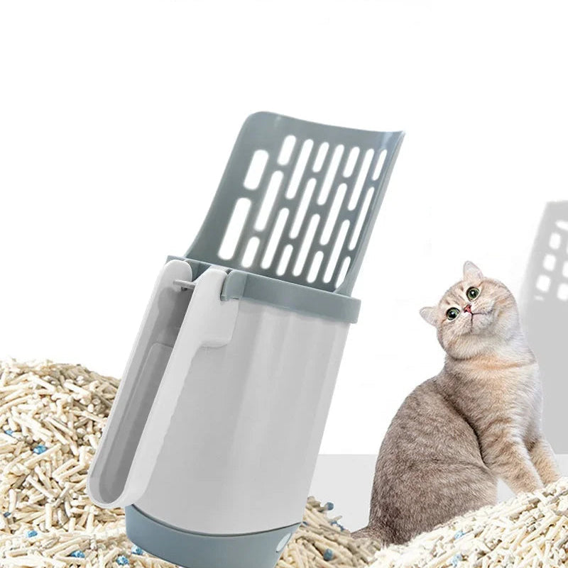 Self-Cleaning Cat Litter Scoop with Waste Bin And Refill Bags