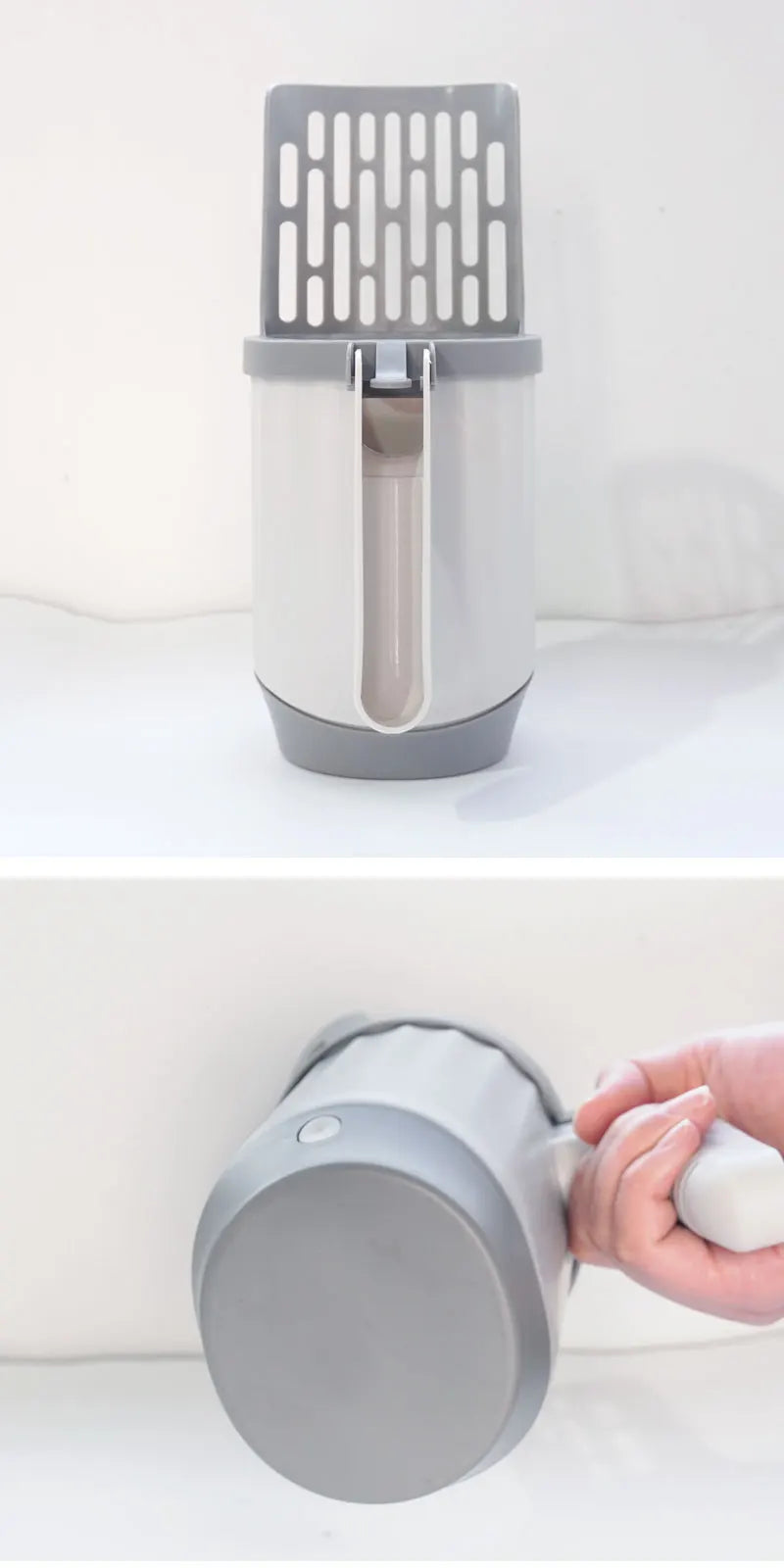 Self-Cleaning Cat Litter Scoop with Waste Bin And Refill Bags