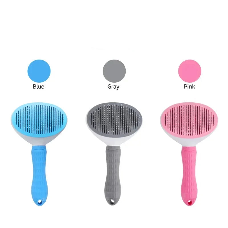 Self-Cleaning Pet Grooming Brush
