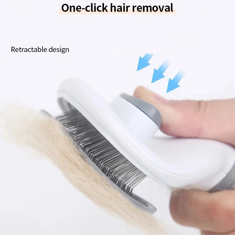 Self-Cleaning Pet Grooming Brush