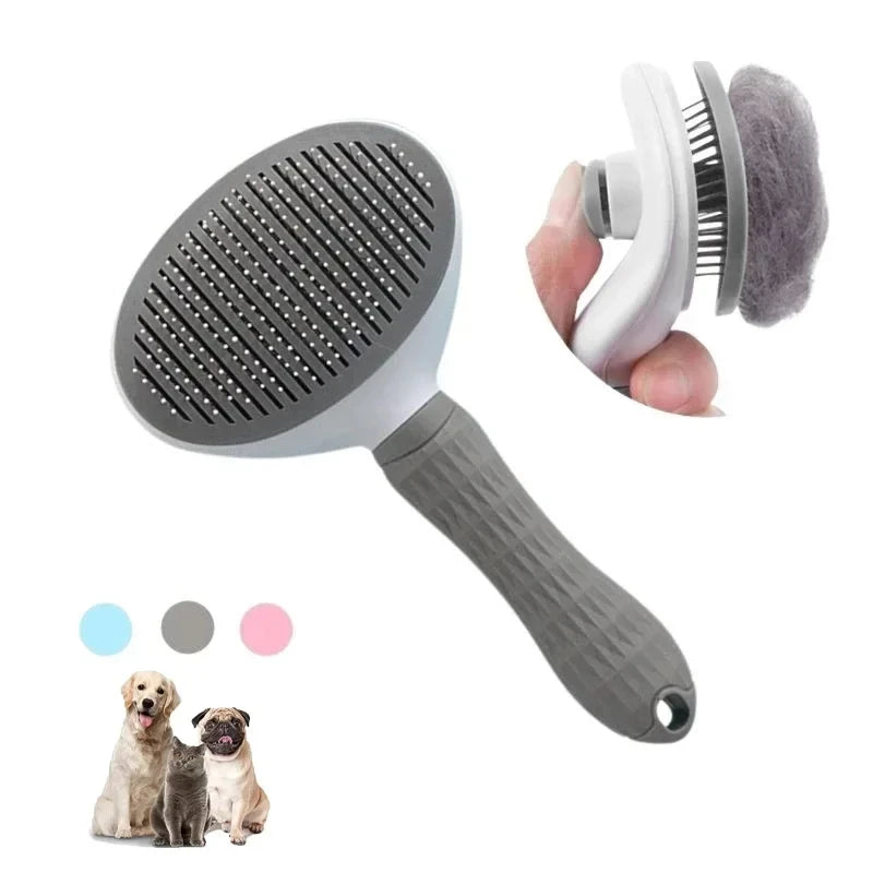 Self-Cleaning Pet Grooming Brush