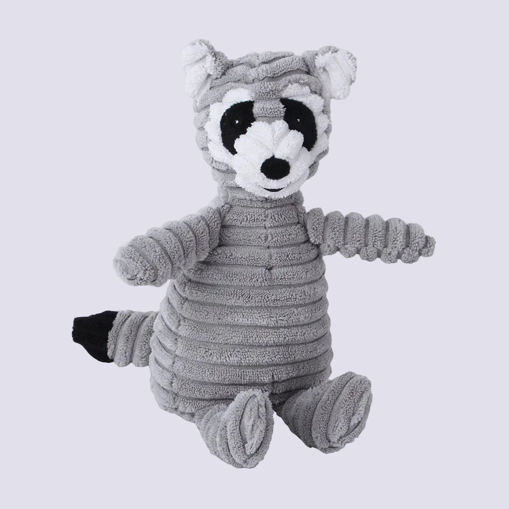 Corduroy Plush Squeaky Animal Dog Toy