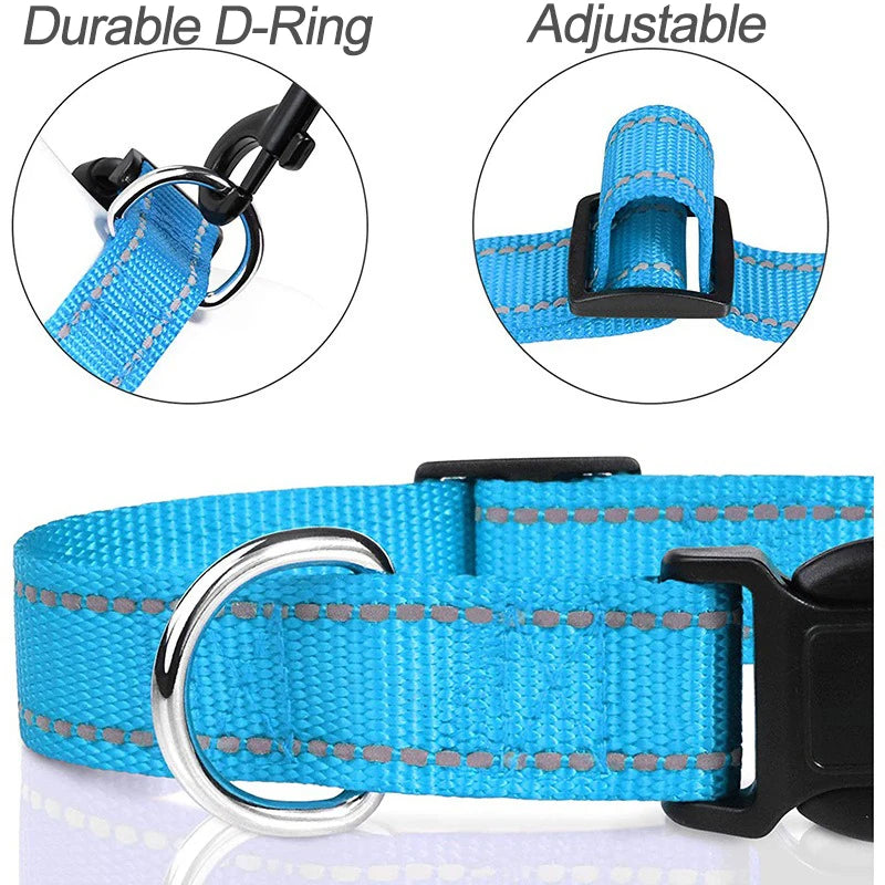 Simple Comfortable Nylon Collar for Dogs and Cats